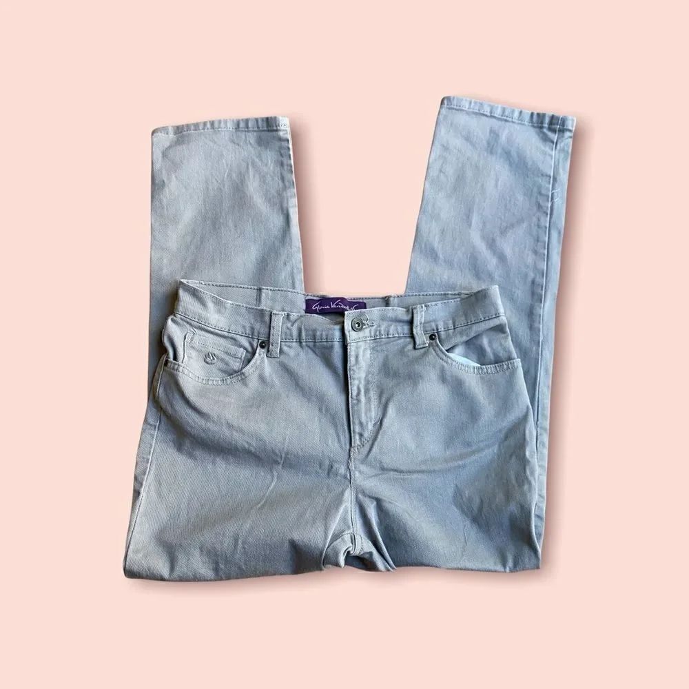 Gloria Vanderbilt Khaki Jeans Sz 10 Petite